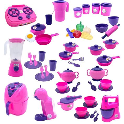 Kit Cozinha Brinquedo Infantil 55 Pçs Submarino