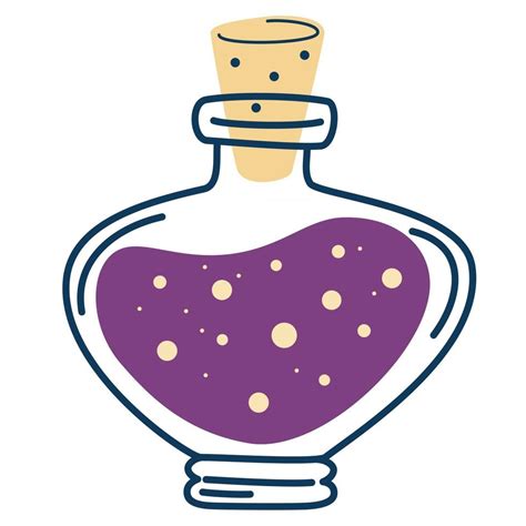 Bottle With Potions Magic Elixir Love Potion 3015238 Vector Art At