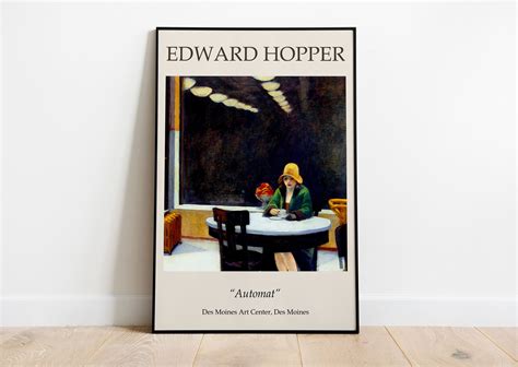 Edward Hopper Automat Print Edward Hopper Poster Wall | Etsy