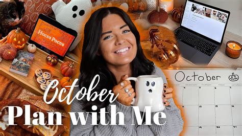 October Plan With Me Monthly Reset Fall Bucket List Setting