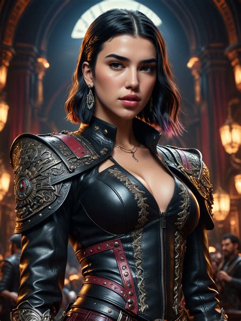 Premium Free Ai Images Dua Lipa In Leather