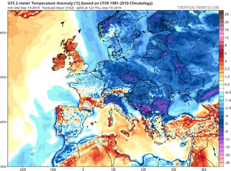 Strong cold front coming into central and eastern Europe, early next week. » Severe Weather Europe