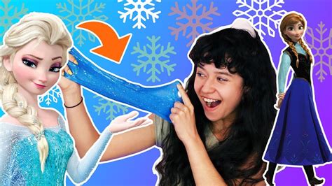 FROZEN 2!!! DIY Anna And Elsa Glittery SLIME! - YouTube