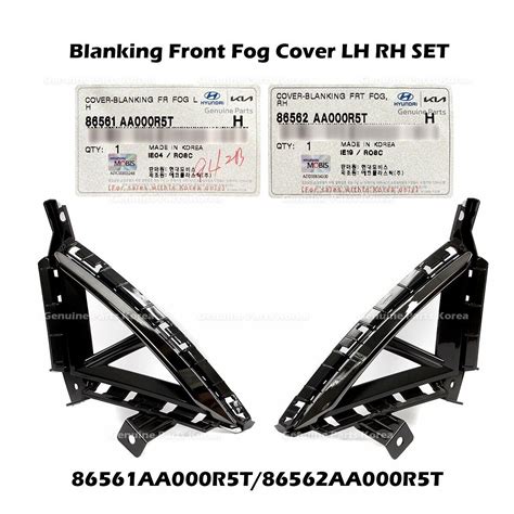 Genuine Blanking Front Fog Cover Lh Rh Set For Hyundai Elantra Ebay