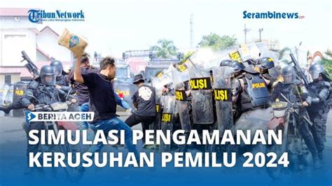 Video Polres Lhokseumawer Gelar Simulasi Pengamanan Pemilu 2024