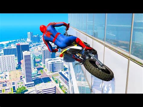 GTA 5 Spiderman Epic Jumps 41 Spider Man Stunts Fails Gameplay YouTube