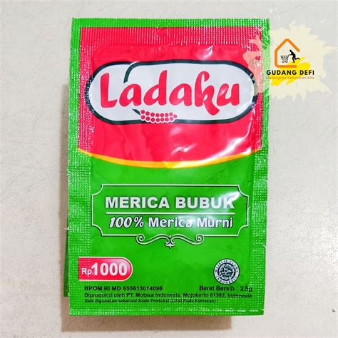 Jual BUMBU LADAKU MERICA MURNI LADA BUBUK SACHET Shopee Indonesia