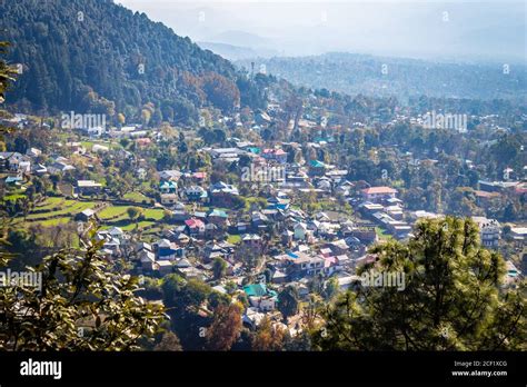 Bir Village From A High Trekking Point In Himachal Pradesh India Bir