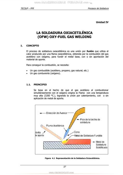 Manual Soldadura Oxiacetilenica Ofw Aplicaciones Flama Equipo Basico