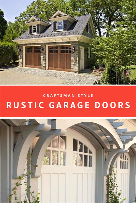 10 Elegant Rustic Garage Doors Craftsman Style