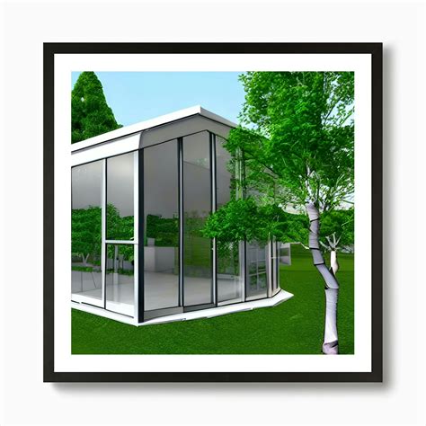 Glass House Art Print by NorFy - Fy