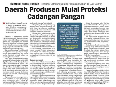 Daerah Produsen Mulai Proteksi Cadangan Pangan Koran Humas Ugm Ac Id