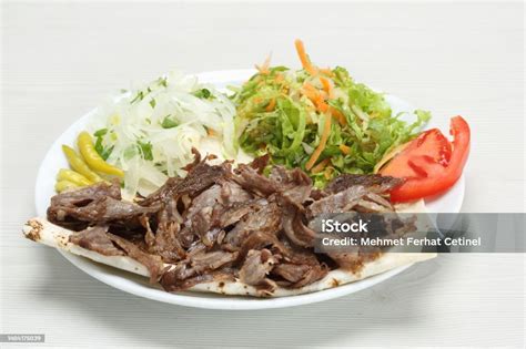 grilled meat turkish doner kebab stock photo  image