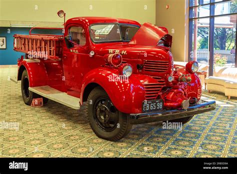 Hearst Castle California April 27th 2017 Fire Truck Vintage Car