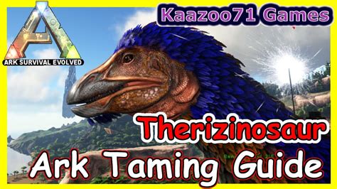 How To Tame A Therizinosaur In Ark Ark Survival Evolved YouTube