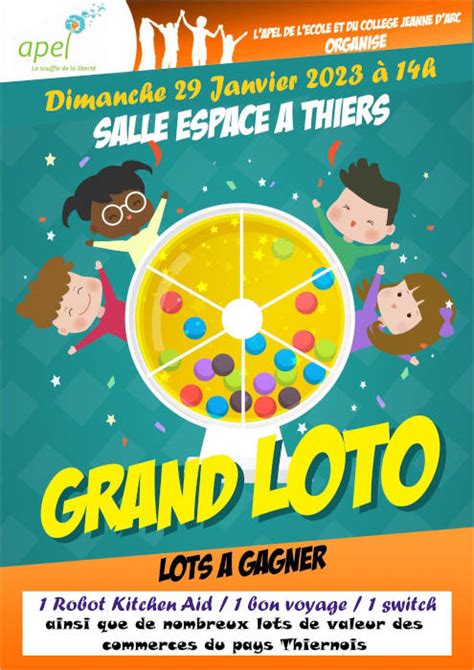 LOTO annuel de lassociation des parents délèves de lécole Jeanne d