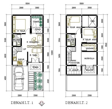 Desain Rumah 2 Lantai 6x12 - Rumah Sederhana Minimalis