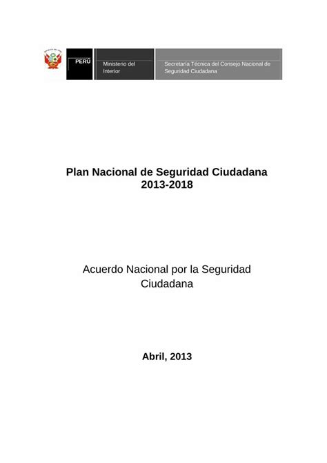 PDF Plan Nacional De Seguridad Ciudadana 2013 PDF File3