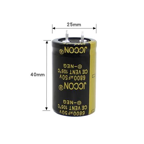 Jccon Snap In Aluminum Electrolytic Capacitor 50v6800uf 50v 6800uf