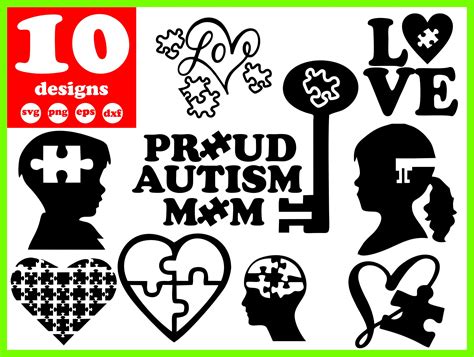 Autism Svg File Vector Child Decal For Cricut Awareness Etsy