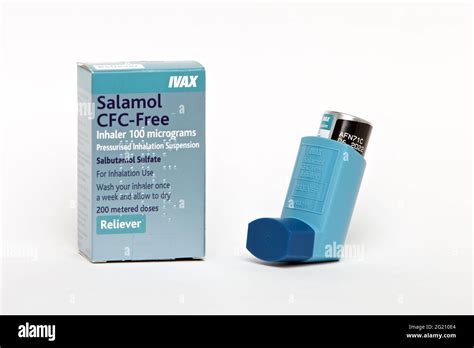 Salbutamol inhaler for asthma and other breathing related problems ...