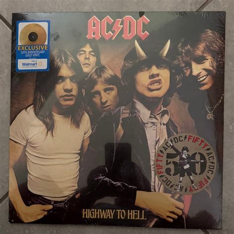 Ac Dc Gold Vinyl Etsy