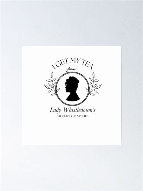 Bridgerton Lady Whistledown Poster For Sale By Sarette Redbubble