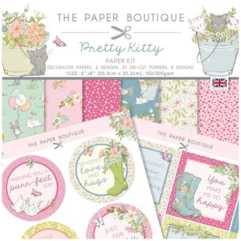 Pb1792 The Paper Boutique Pretty Kitty Paper Kit