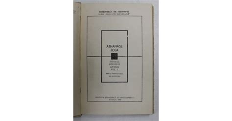 Istoria Gandirii Antice Vol I De Athanase Joja Arhiva Okazii Ro