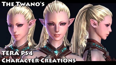 Tera Ps4 Character Creation Cute Female High Elf 3 Youtube