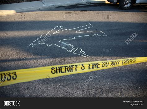 Crime Scene. Chalk Image & Photo (Free Trial) | Bigstock