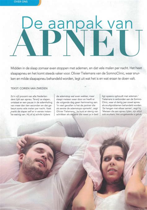 Artikel In De Osteopaat Magazine SomnoClinic Kliniek Voor Snurken