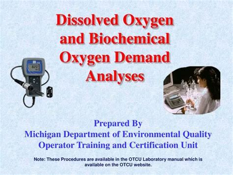 Ppt Dissolved Oxygen And Biochemical Oxygen Demand Analyses