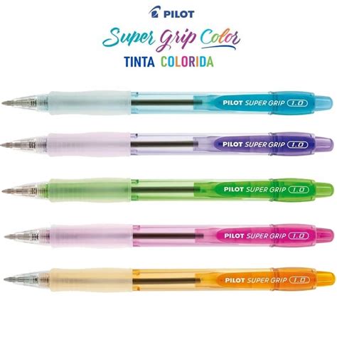 Caneta Esferografica Super Grip Colors 1 0mm BPGP 10R COLOR M Pilot