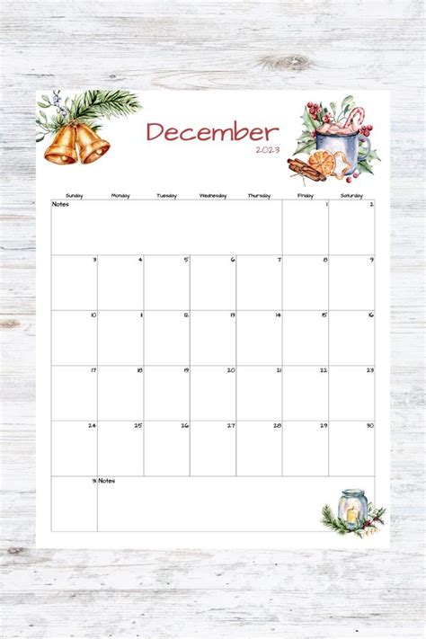 Fillable Editable December Calendar December 2023 Printable Etsy Artofit