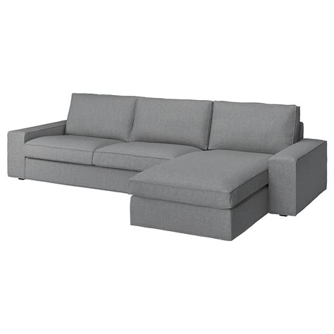 Kivik Sectional 4 Seat With Chaise Tibbleby Beige Gray Ikea