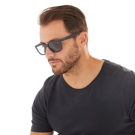 Buy Timberland Mens Injected Sunglasses Matte Blue Smoke Polarized