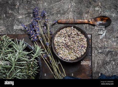 Preparation Of Leaves And Flowers Of The Perfumed Lavender Plant For