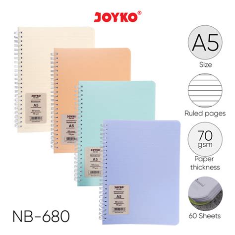 Jual Ruled Notebook Diary Agenda Buku Catatan Bergaris Joyko Nb