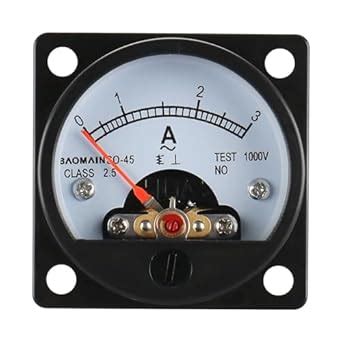 Amazon Baomain SO 45 AC 0 3A Round Analog Panel Meter Current