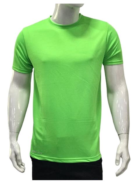 Plain Lycra Light Green Gym Dry Fit T Shirt Medium At Rs Piece In