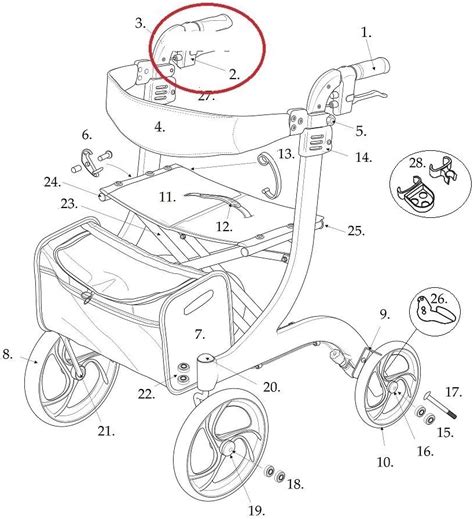 Brake Cable Only Pair For Drive Standard Rtl10266 Nitro Rollator Walker 1026632