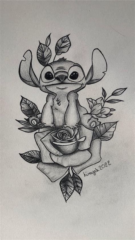 Stitch Tatouage Rose Stitch Tattoo Lilo And Stitch Tattoo Disney