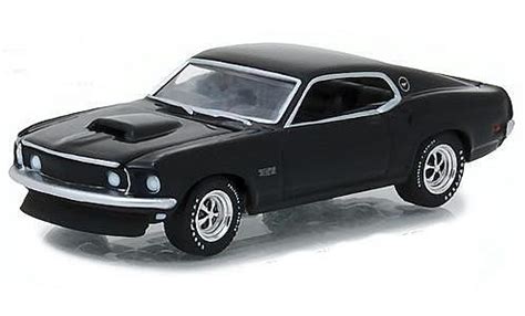 Miniature Ford Mustang 1 64 Greenlight Boss 429 Noire 1969 Voiture