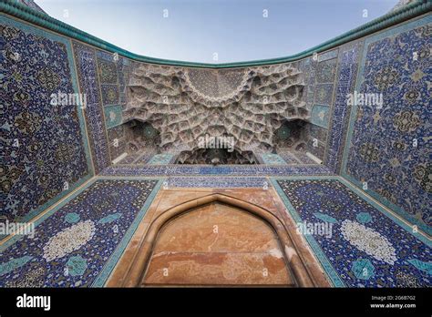 Entrance With Muqarnas Of Imam Mosqueshah Mosque Imam Square