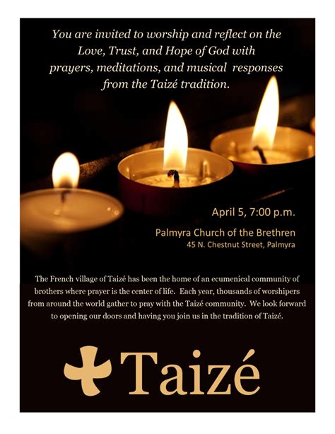 Holy Week Taize - Association of Lutheran Church Musicians