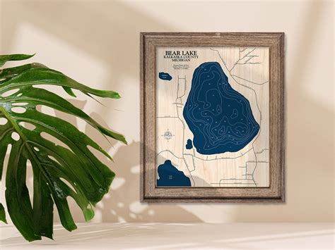 Bear Lake Map | Wooden Maps | thirtyAXIS