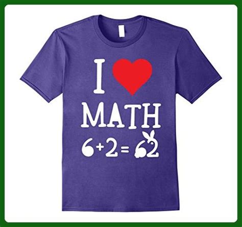 Mens I Love Math Funny Design T Shirt 3xl Purple Math Science And