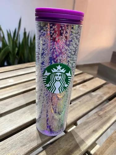 Termo Starbucks Burbujas Navidad Rosa Lila Morado Vaso Meses Sin