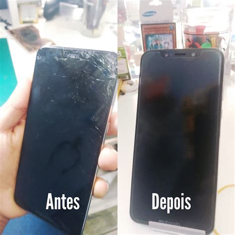 Antes E Depois Da Troca De Tela Do Motorola Moto One